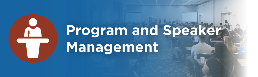 Program and Speaker Management